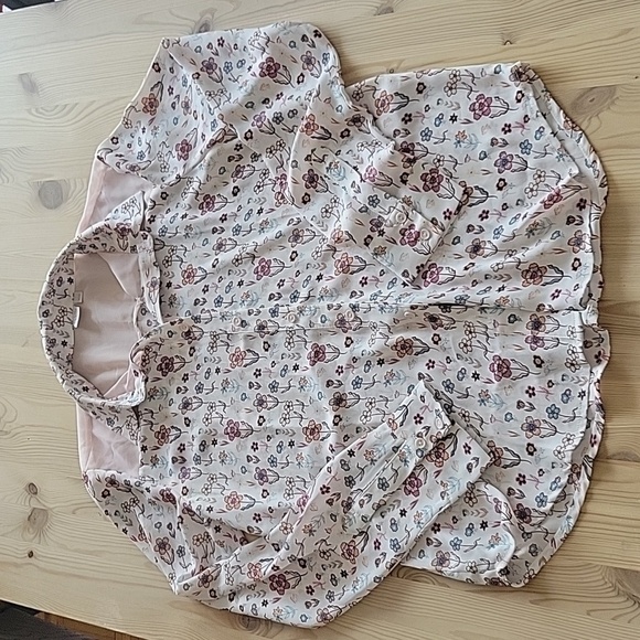 NWOT TWIK By Simons Floral Sheer Blouse S-M - Picture 1 of 8